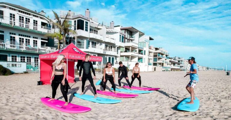 Los Angeles: Group Surfing Lesson Overview Of The Surfing Lesson