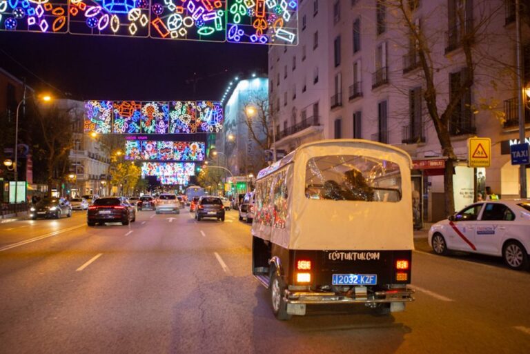 Madrid: Private Christmas Lights Tour By Electric Tuk Tuk Tour Overview And Pricing