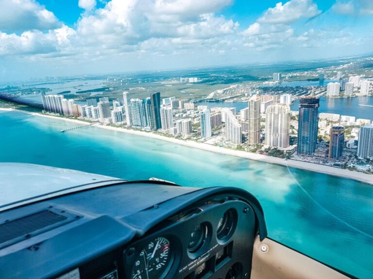 Miami Beach: South Beach Private Airplane Tour With Drinks Overview And Pricing