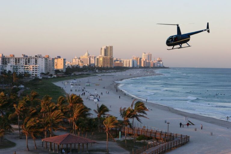 Miami: South Beach 30 Min Private Luxury Helicopter Tour Overview Of The Tour