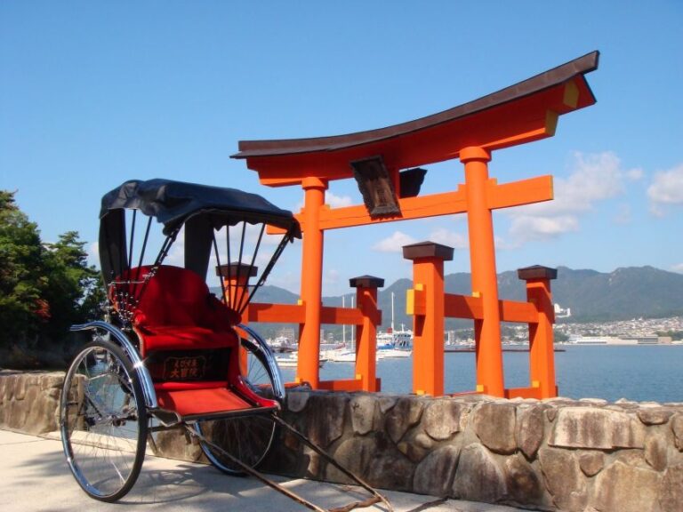 Miyajima: Private Rickshaw Tour To Itsukushima Shrine Tour Overview