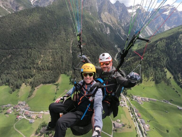 Neustift In The Stubai Valley: Panoramic Tandem Paragliding Flight Paragliding In Stubai Valley