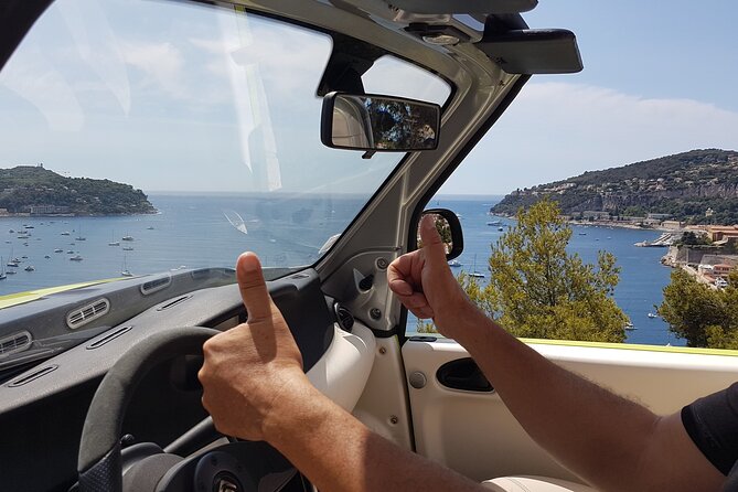 Nice-Monaco-Eze-Nice in 4 Seats Electric Convertible You Drive - Included in the Experience