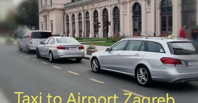 One Way Private Transfer To/from Zagreb Airport Service Overview