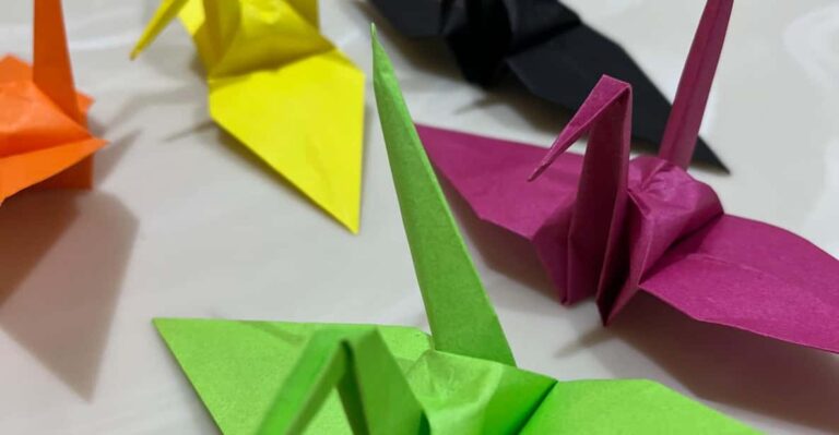 Osaka ; Japanese Origami Experience: Learn To Fold A Crane Pricing And Booking