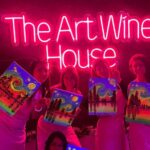 Paint A Neon Fluorescent Picture While Drinking Unlimited Wine Activity Overview