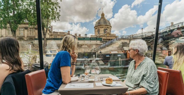 Paris: 2 Hour River Seine Lunch Cruise River Seine Cruise Highlights