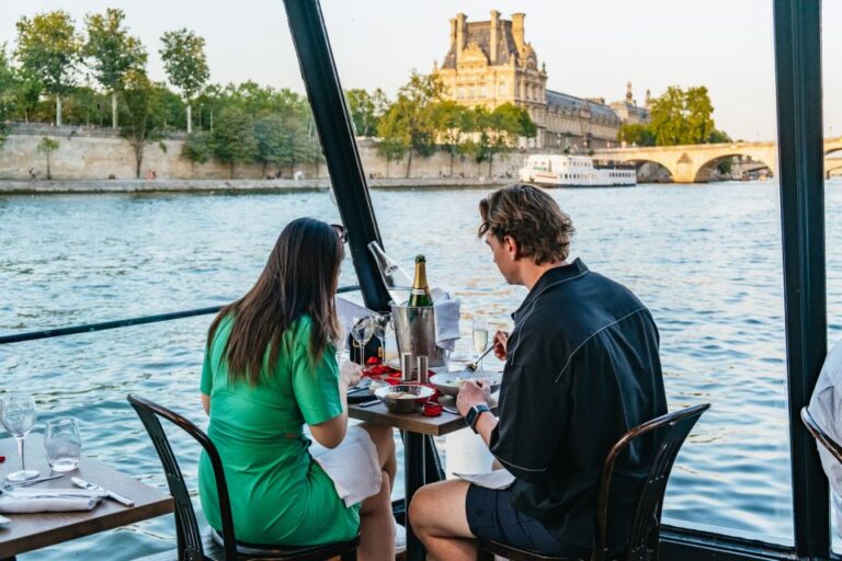 Paris : 3 Course Gourmet Dinner Cruise On Seine River Cruising The Seine River