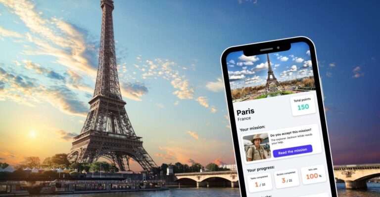 Paris: City Exploration Game And Tour On Your Phone Itinerary Overview