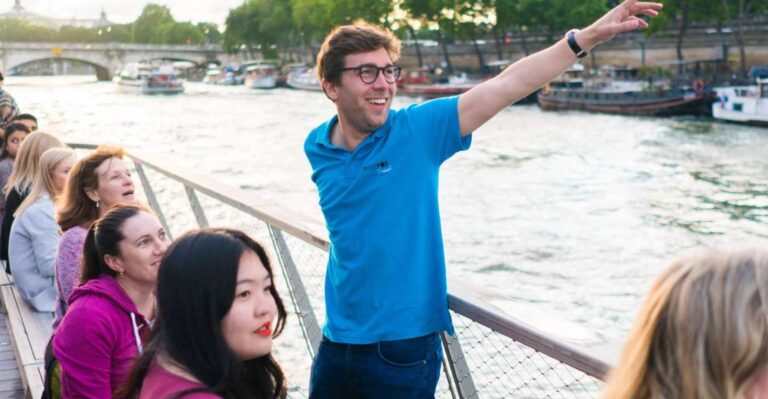 Paris: Evening Bike And Boat Tour Explore Parisian Landmarks