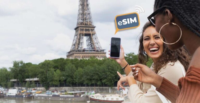 Paris&france: Unlimited Eu Internet With Esim Mobile Data Unlimited Data And Hotspot Sharing