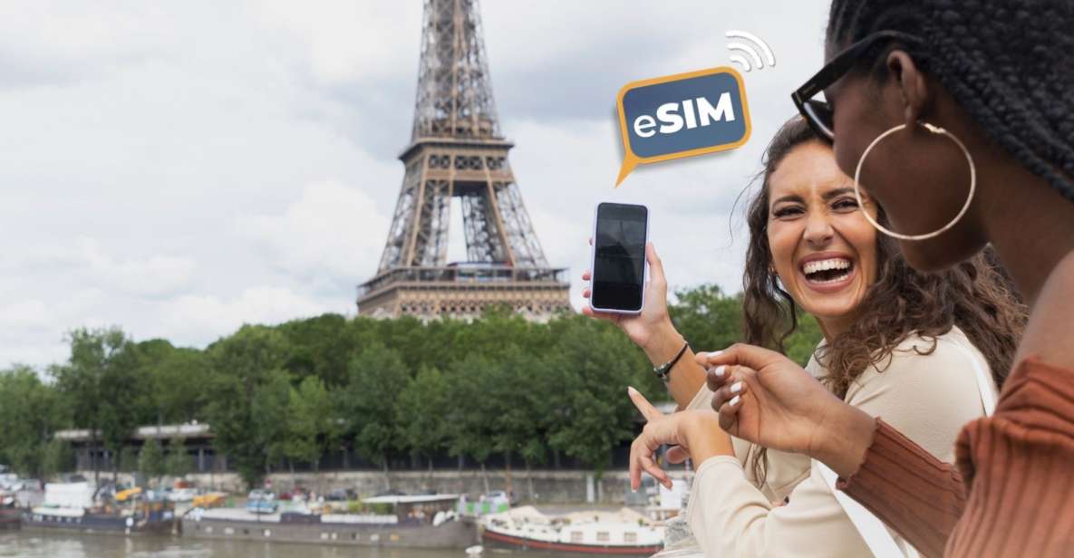 Paris&France: Unlimited EU Internet With Esim Mobile Data - Unlimited Data and Hotspot Sharing