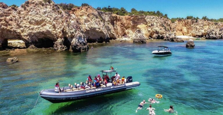 Portimão: Benagil Caves & Praia Da Marinha Guided Boat Tour Tour Details