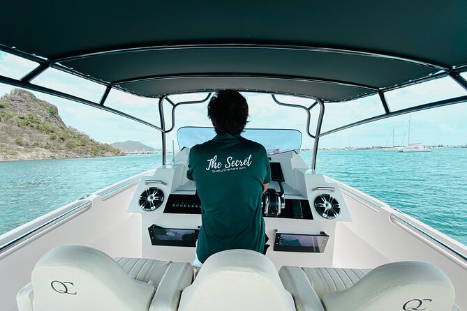 Private Full Day Speed Boat Tour Of St. Martin With Luxury Lunch Destinations And Scenic Spots