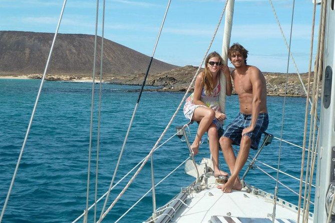 Private Sunset Sailing Charter for Couples From Corralejo - Relaxing on the Deck