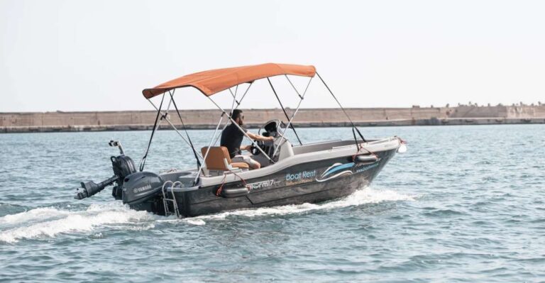 Rethymno: Boat Rental Without License Rental Options And Duration