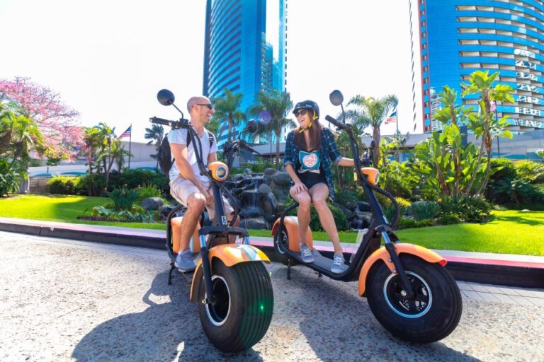 San Diego: Self Guided Scooter Tour Of Downtown & Balboa Tour Overview