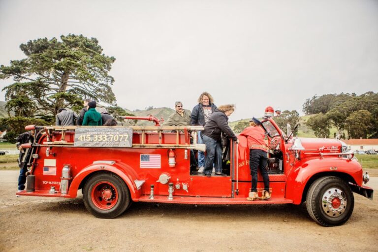 San Francisco Bay: 90 Minute Fire Engine Tour Tour Overview