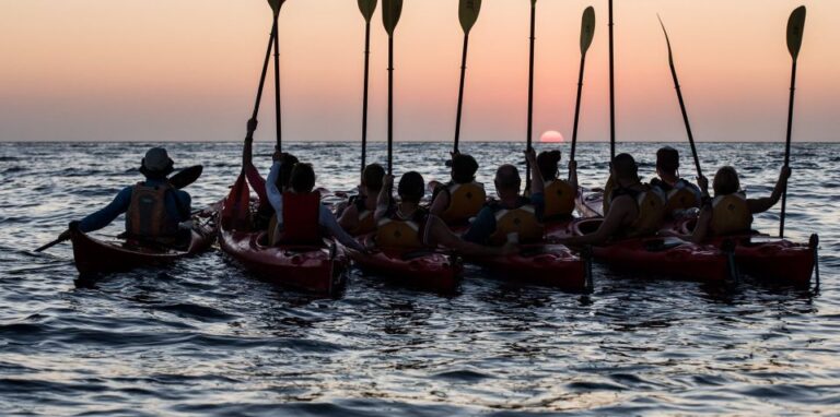 Santorini: Sunset Sea Kayak With Light Dinner Tour Overview And Pricing