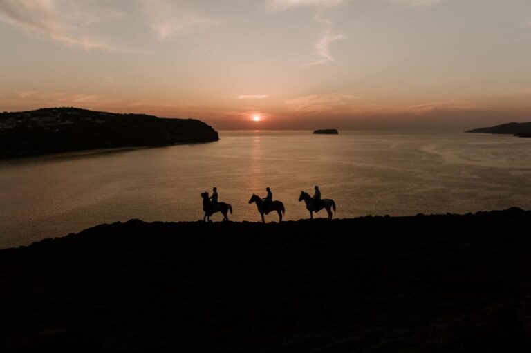 Santorini:horse Riding Experience At Sunset On The Caldera Experience Overview