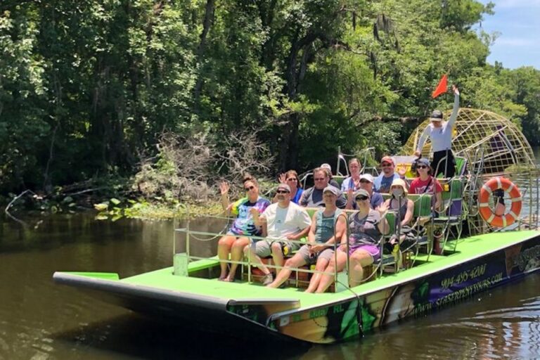 St. Augustine: St. Johns River Airboat Safari With A Guide Tour Overview