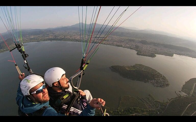 Tandem Flight With Paramotor From Above Ioannina Zagori Activity Overview And Pricing