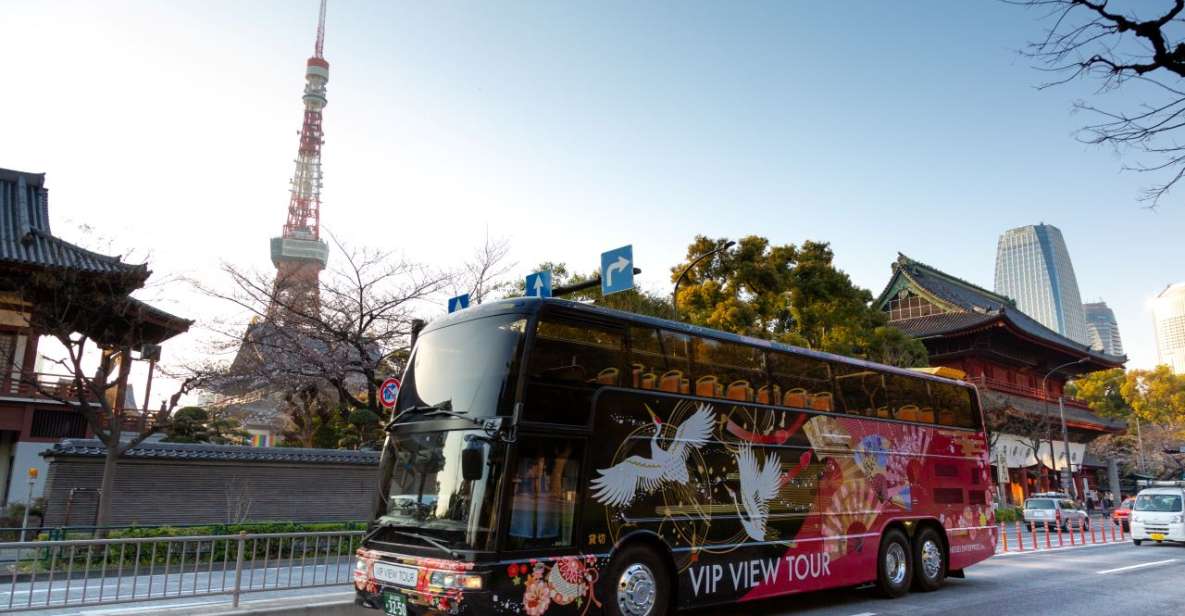 Tokyo: 70MINS Open Top Sightseeing Bus With Audio Guide - Overview of the Tour