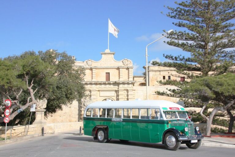 Valletta: Vintage Bus To Valletta, Sliema, Rabat & Mdina Tour Overview And Pricing