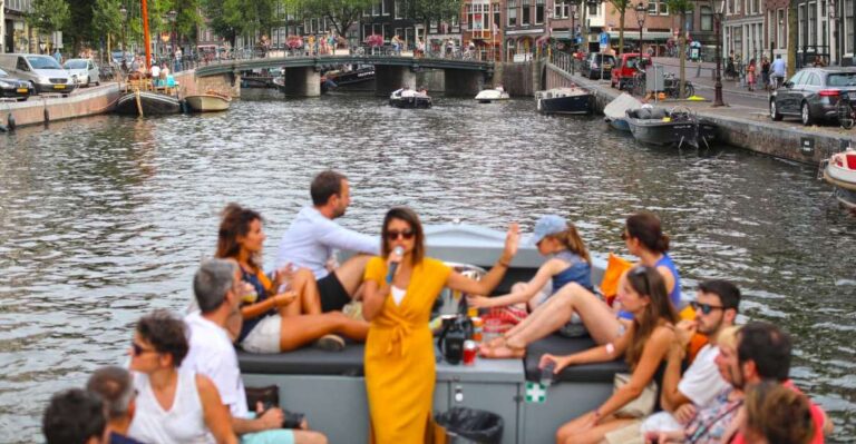 Visit Amsterdam By Boat With A French Guide Tour Overview