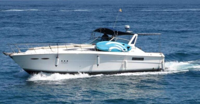 Yacht Ride With Large Sunbathing Area + Dolphin Watching Overview Of The Yacht Ride