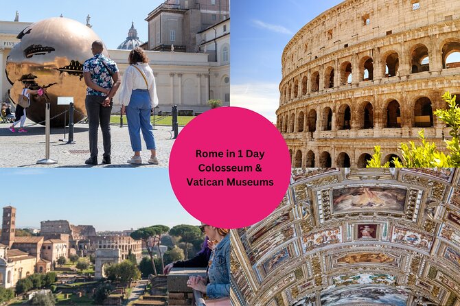 1-Day Rome: Vatican & Colosseum Tour - Colosseum Entrance and Exploration