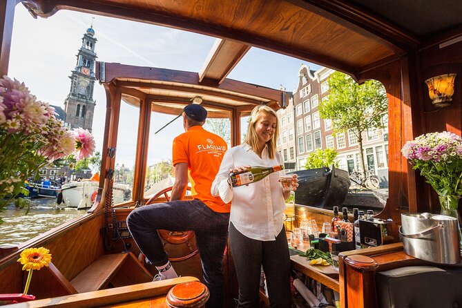 Amsterdam Canal Cruise in Classic Salon Boat With Drinks and Cheese - Included Amenities and Offerings