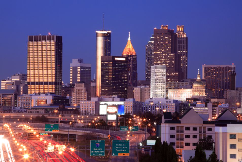 Atlanta: City Lights Night Tour With Photos & Dinner Stop - Itinerary Highlights