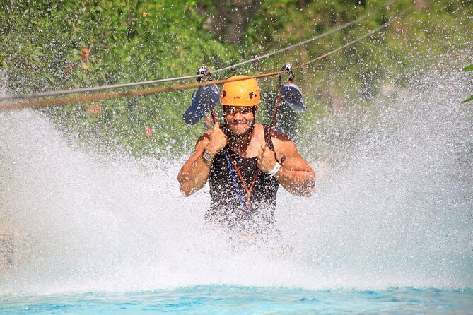 Bavaro Adventure Park Buggy Ride, Zipline Mega Splash, and Waterfall Pool - Zipline and Waterfalls