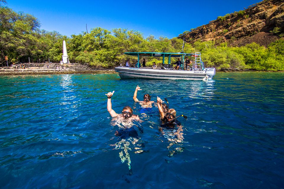 Big Island: Kona Half-Day Boat Tour With Snorkeling & Lunch - Itinerary Highlights