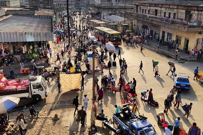 City Tour of Addis, Transit in Addis by Car - Browsing the Mercato