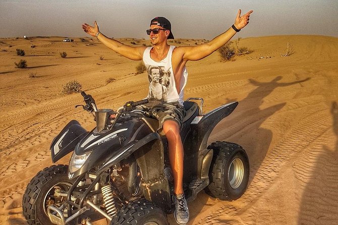 Dubai Half Day Desert Safari Tour With Quad Bike, Camel Ride & BBQ Dinner - Dining and Refreshments