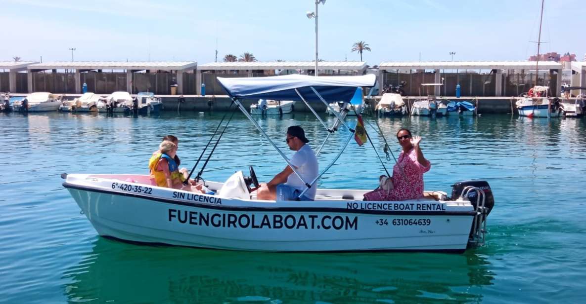 Fuengirola No License Boat From 2 to 4 Hours - Booking Details