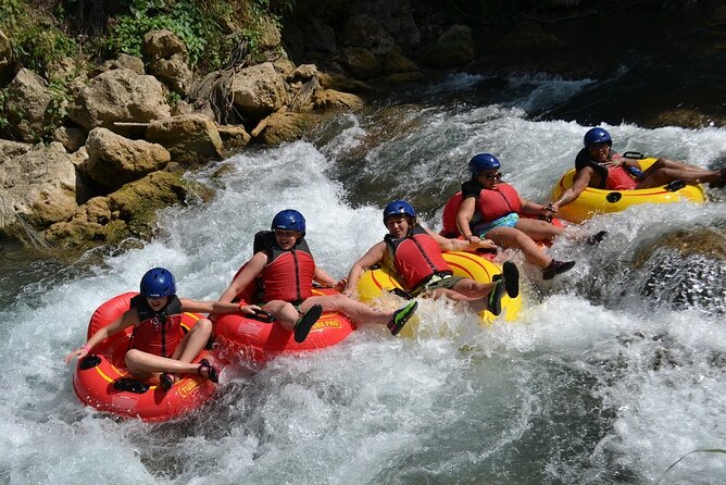 Horseback Riding , Blue Hole Secret Falls and River Tubing & River Rafting Tour - Activity Description