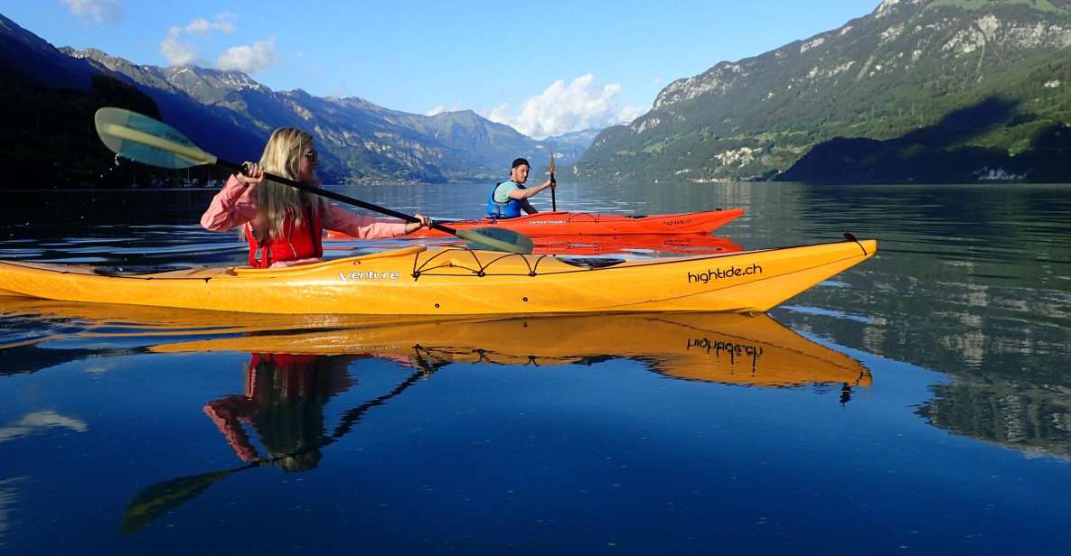 Interlaken: Kayak Tour of the Turquoise Lake Brienz - Itinerary Highlights