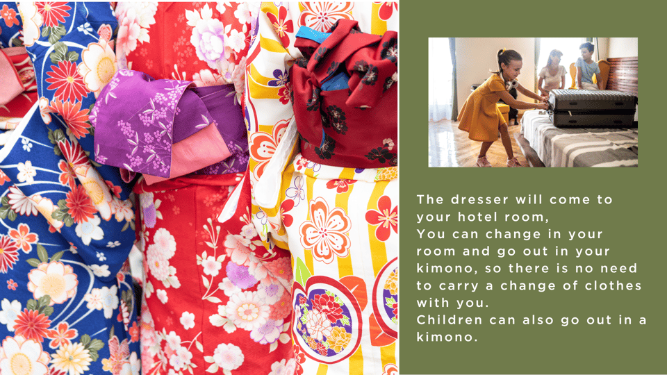 Kimono Experience at Your Hotel - Rental Service - Kimono Rental Selection