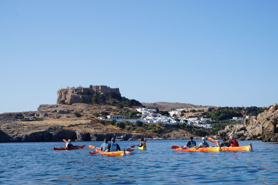 Lindos: Sea Kayaking & Acropolis of Lindos Tour With Lunch - Itinerary and Activities