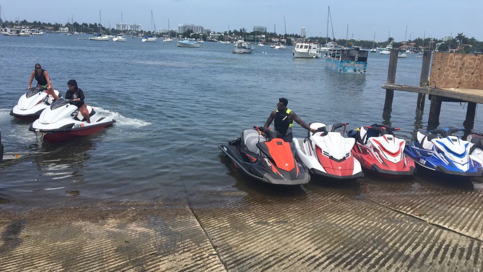 Miami: Jet Ski Rental With Instructor and Tutorial - Pontoon Boat Ride to Jet Ski Platform