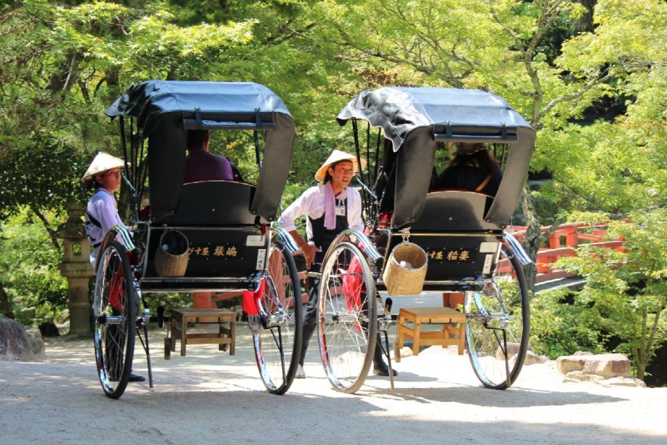 Miyajima: Private Rickshaw Tour to Itsukushima Shrine - Pricing and Duration