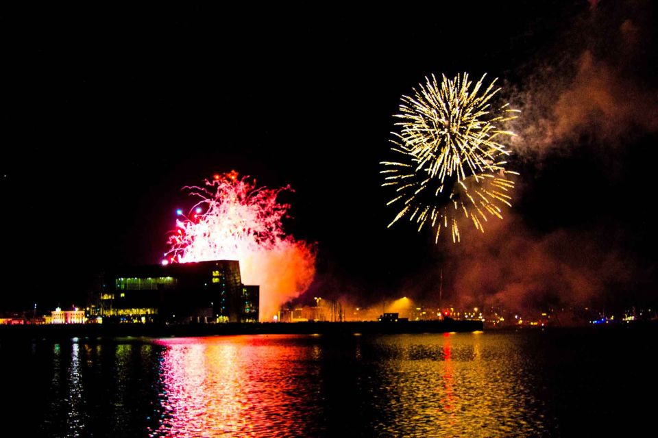 Reykjavik: New Years Eve Fireworks Cruise - Inclusions and Amenities