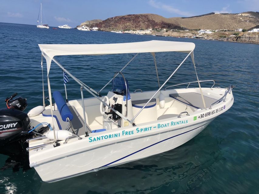 Santorini: License-Free Boat Rental With Ice, Water, & Fruit - Experience Highlights