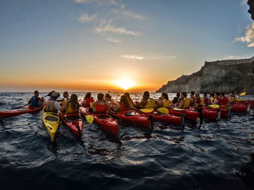 Santorini: Sunset Sea Kayak With Light Dinner - Experience Highlights