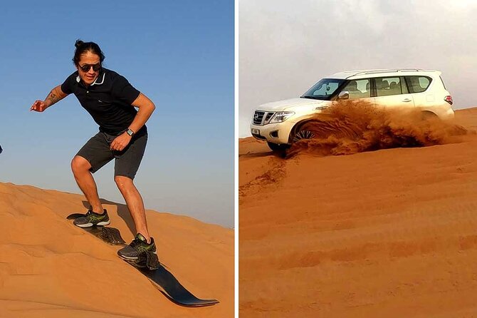 Thrilling Desert Safari Dubai, Sand Surf, Optional Camp Dinner - Bedouin Desert Camp