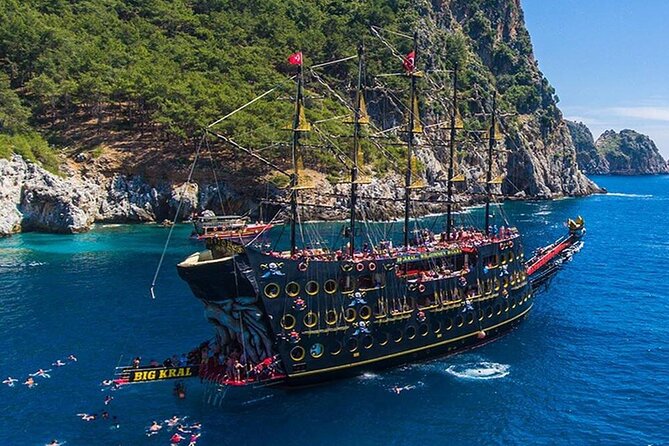 Alanya Big Kral Pirate Boat Trip - Biggest Pirate Boat In Turkey - Pickup and Meeting Points