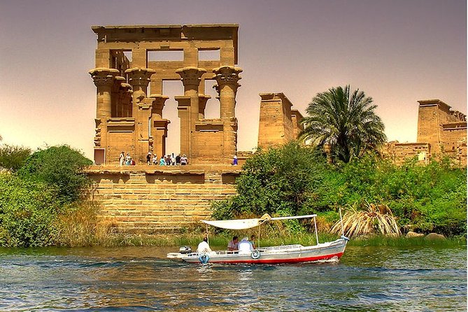 Aswan : Private Tour to Unfinished Obelisk, High Dam and Philae Temple by BOAT - Qualified Tour Guide